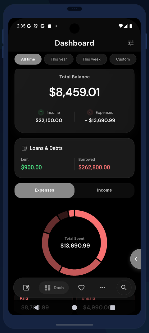 PreSpend screenshot