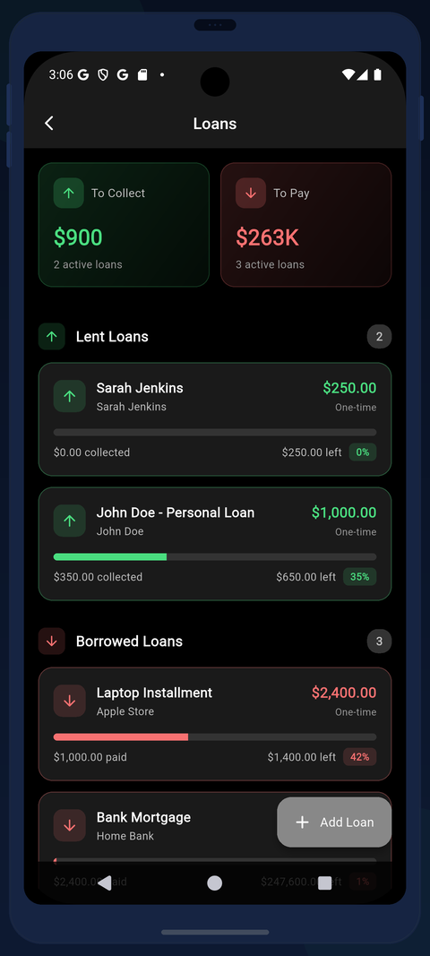 PreSpend screenshot