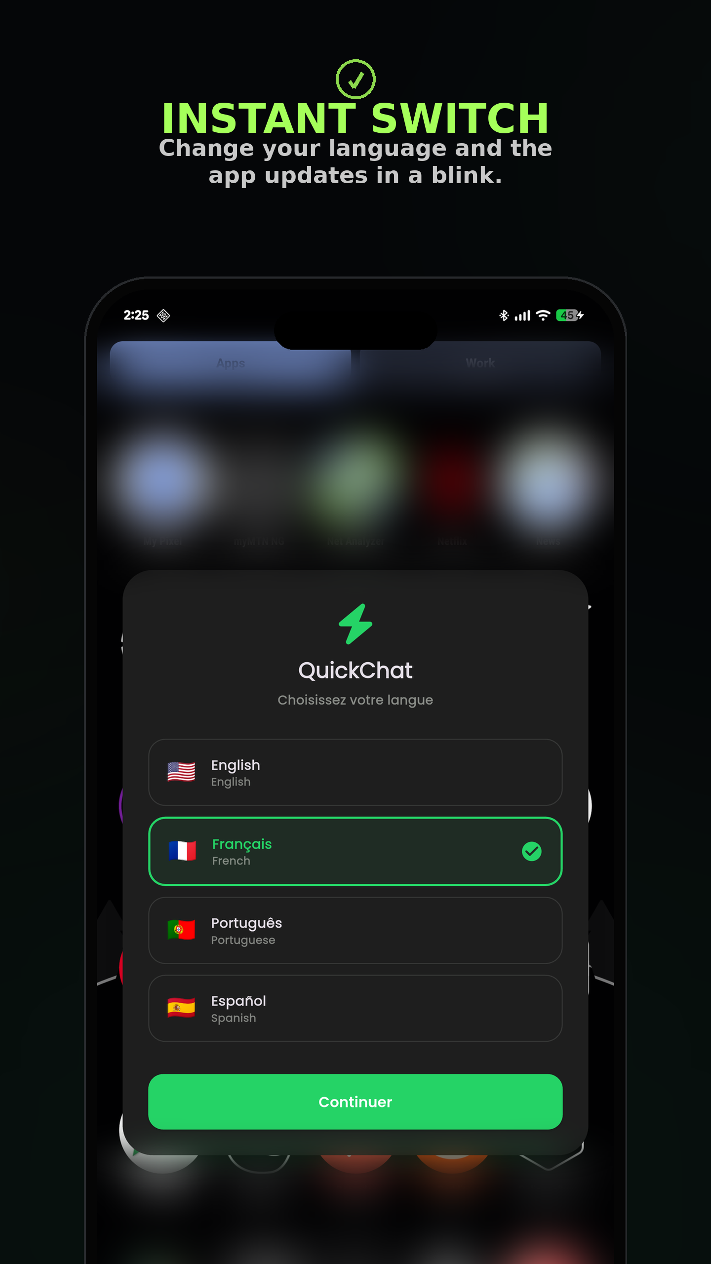 QuickChat screenshot