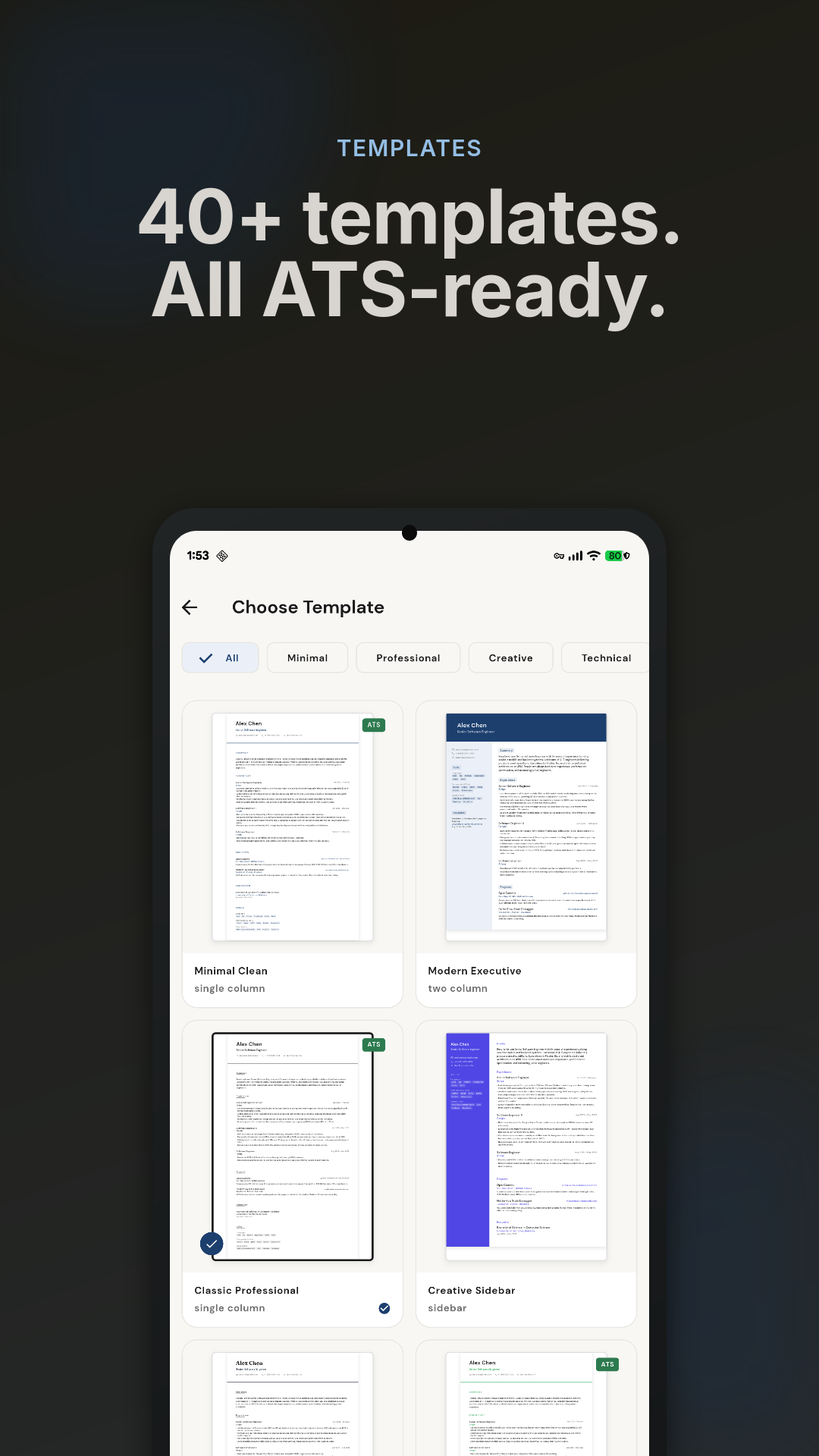 Resumiq screenshot