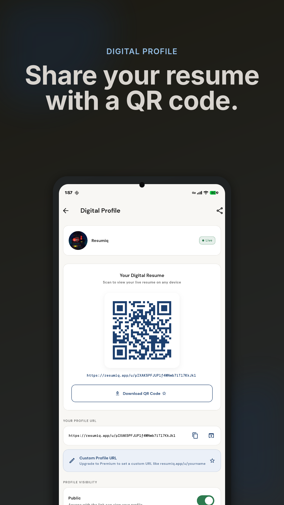 Resumiq screenshot