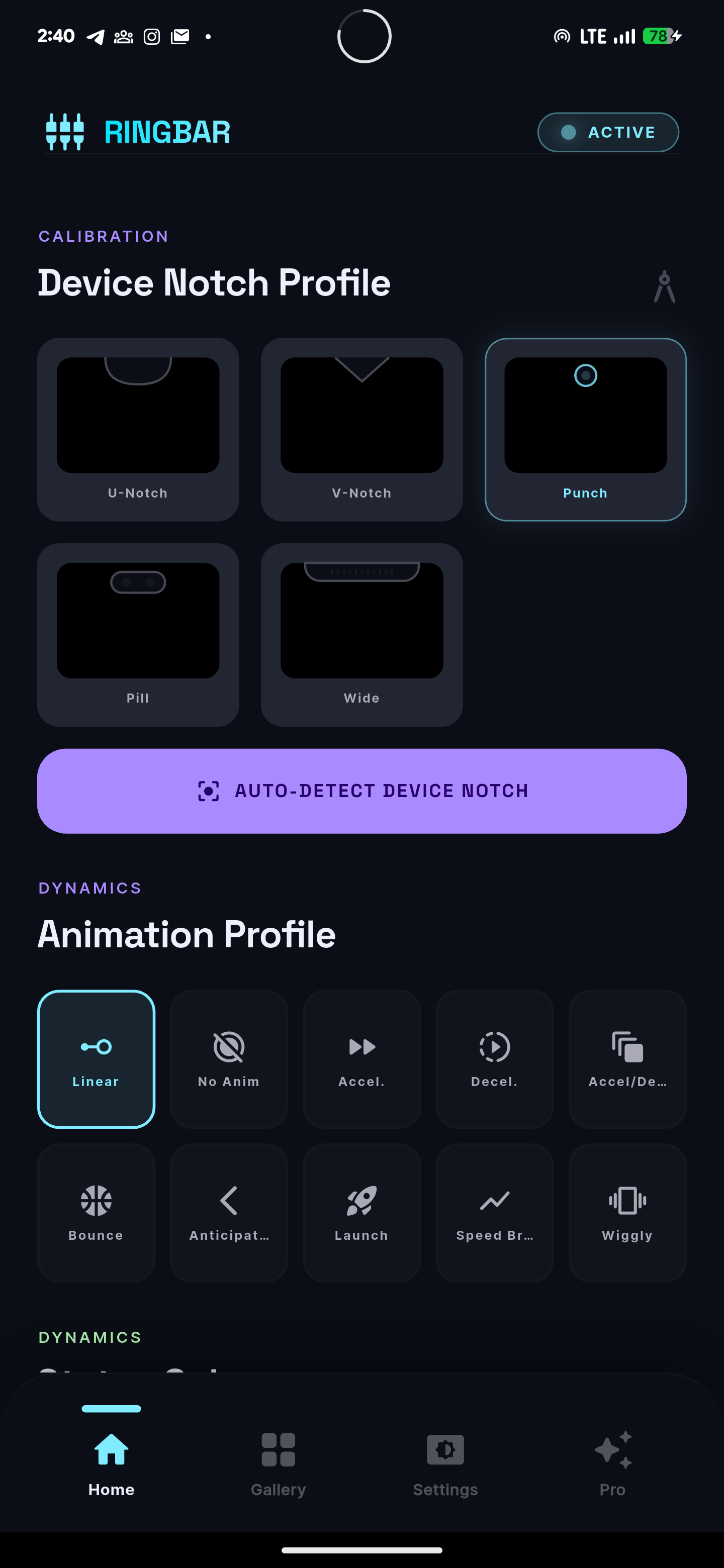 RingBar screenshot