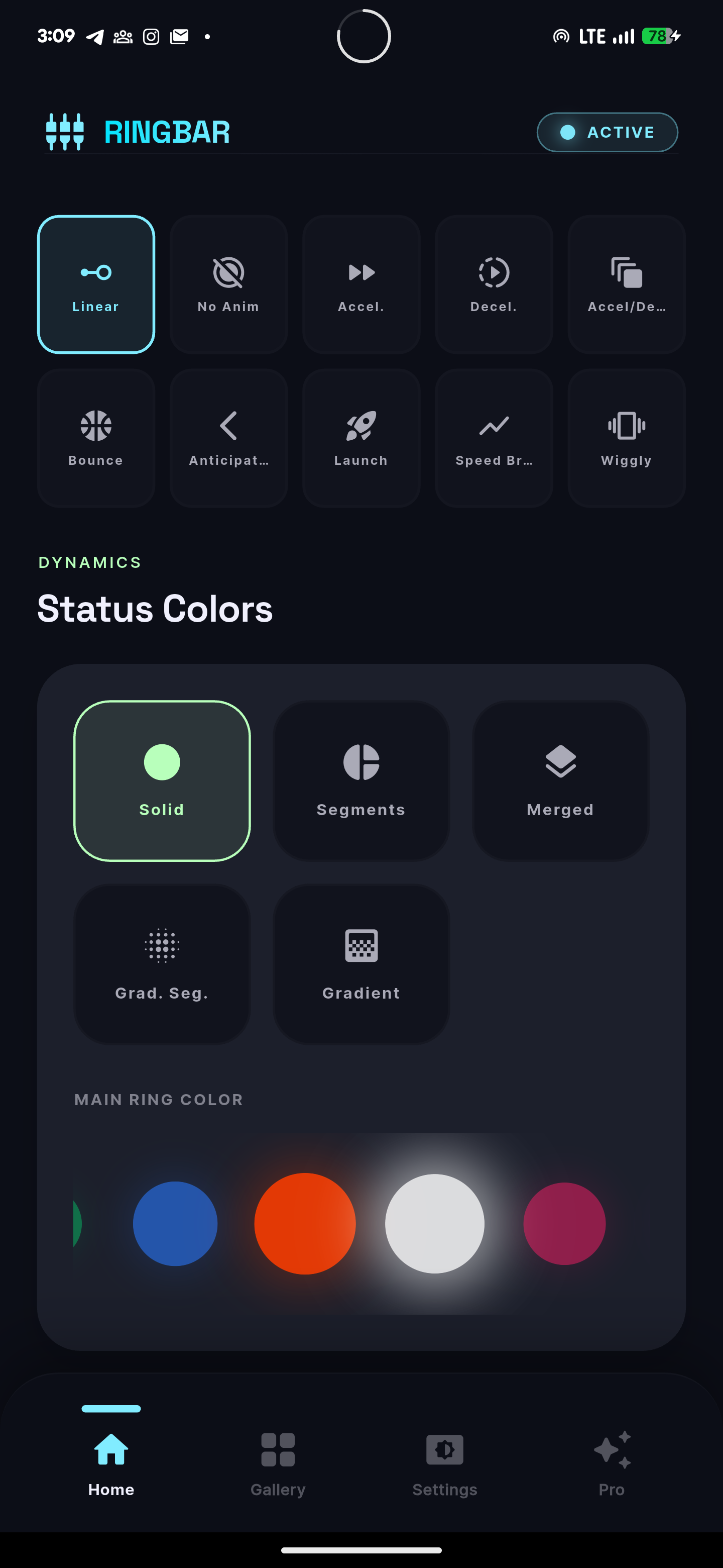 RingBar screenshot