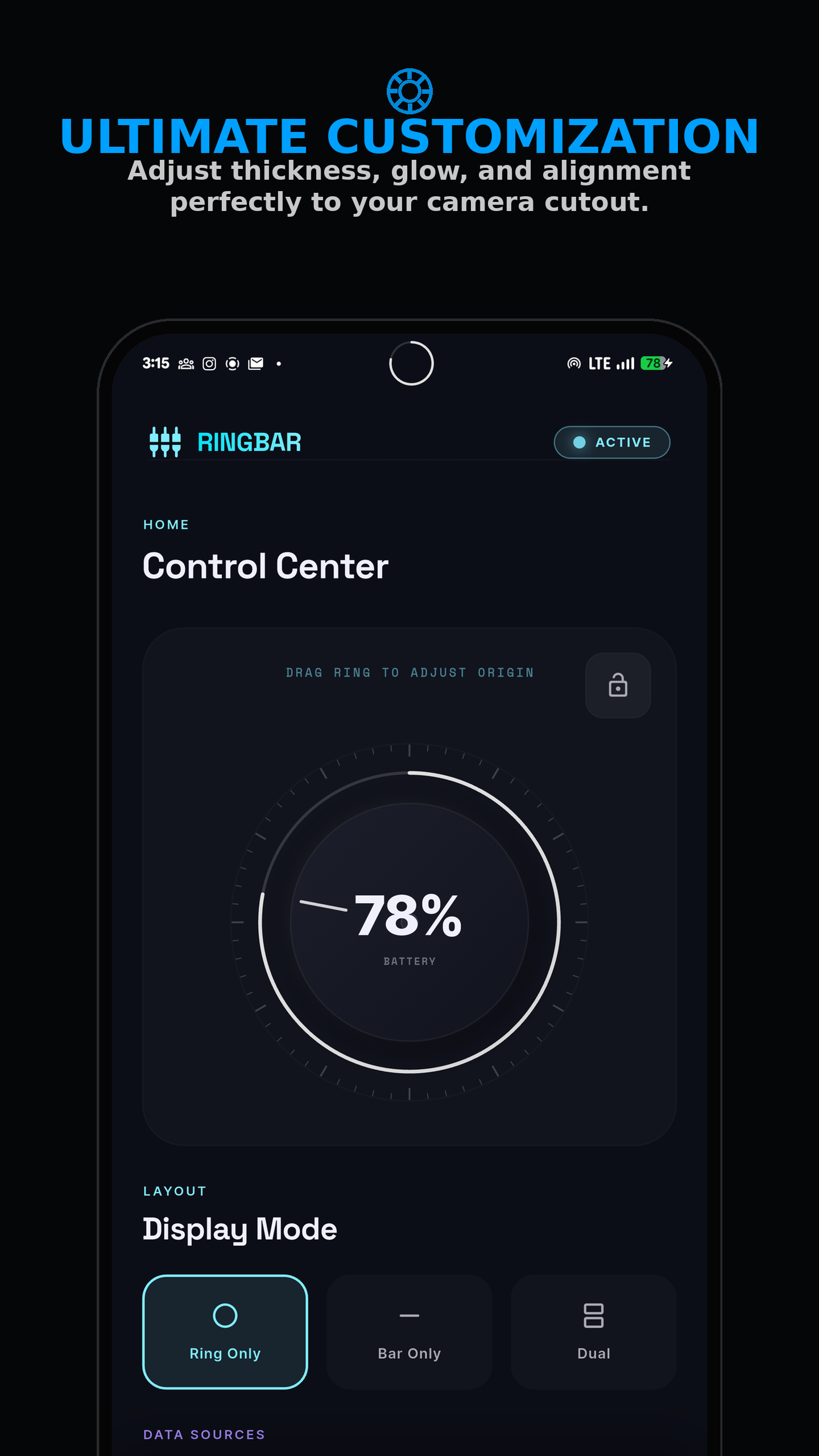 RingBar screenshot