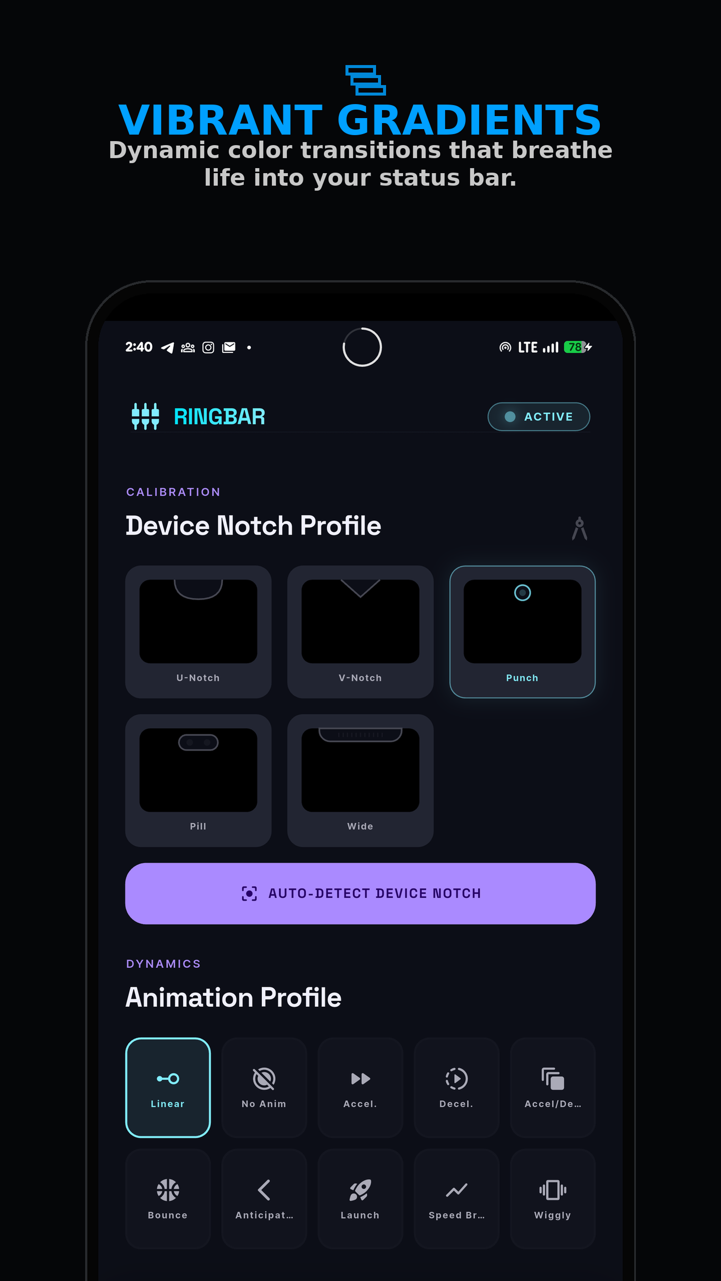 RingBar screenshot