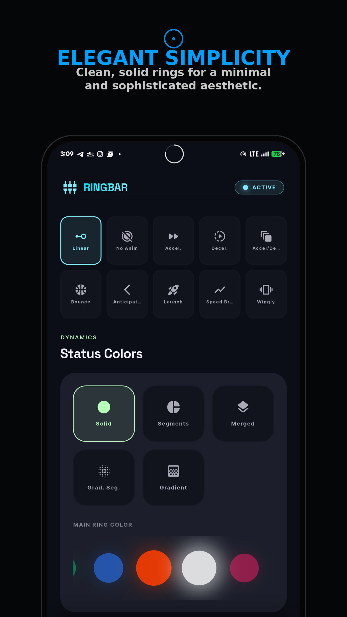RingBar screenshot